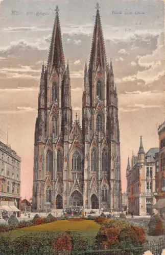 C048 Deutschland Kölner Dom Vintage Postkarte
