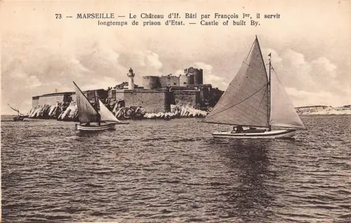C043 Frankreich Marseille Le Chateau Vintage Postkarte