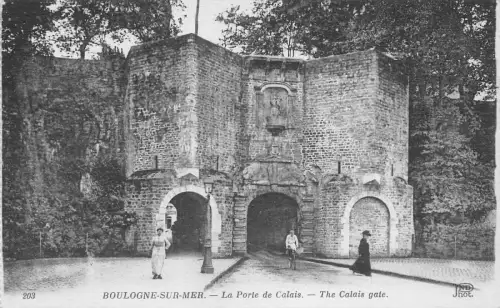 C043 Frankreich Boulogne Sur Mer Das Tor Calais Vintage Postkarte