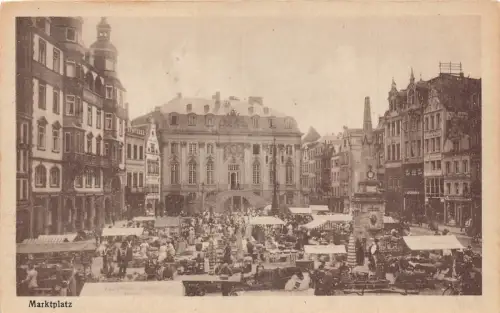 C048 Deutschland Bonn Marktpaltz Vintage Postkarte