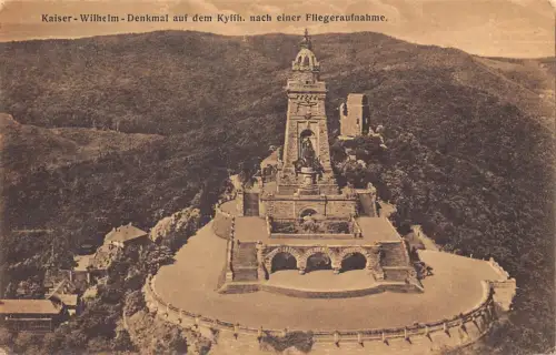 L172 Deutschland 1922 Kaise Wilhelm Denkmal Kyffh nach Fliegeraufname Postkarte
