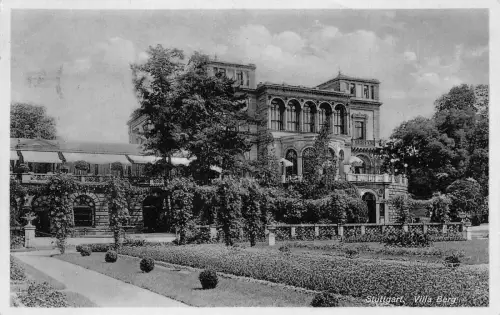 L171 Deutschland 1935 Stuttgart Villa Berg Schloss Vintage Postkarte