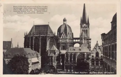 L172 Deutschland 1929 Bad-Aachener Kaiserdom alte Postkarte