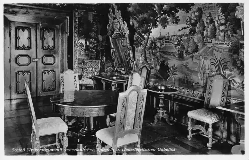 L171 Deutschland Schloss Weikersheim venezianische Spiegeln RPPC Vintage Postkarte