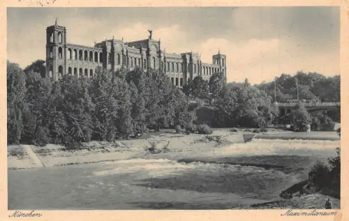 L170 Deutschland 1931 München München Maximilianeum Vintage Postkarte