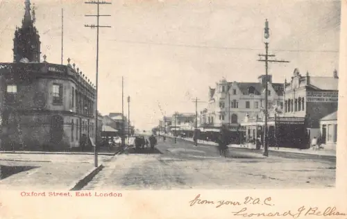 Südafrika 1904 East London Oxford Street Vintage Postkarte