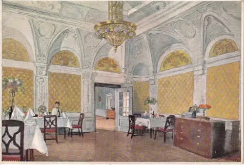 Italien Bozen Bozen Hotel Laurin Interieur Restaurant Vintage Postkarte