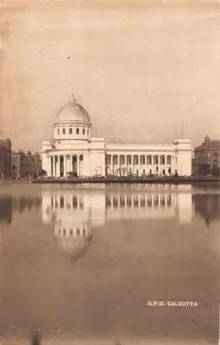 Indien General Post Office Kalkutta Vintage Postkarte
