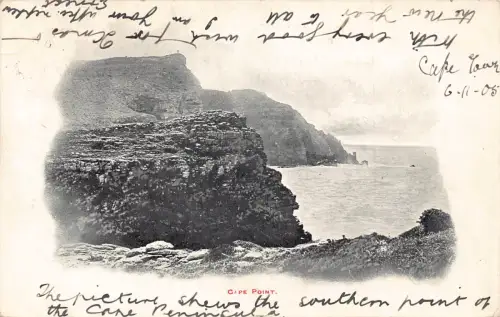 Südafrika 1905 Cape Point Vintage Postkarte