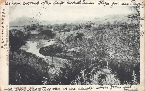 Südafrika 1907 Lesseyton Drift Vintage Postkarte