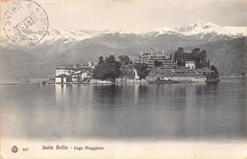 Schweiz 1908 Isola Bella Lago Maggiore Vintage Postkarte