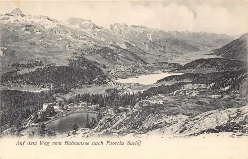 A086 Schweiz Weg vom Hahnensee Nach Fuorcla Surlej Bergsee Postkarte