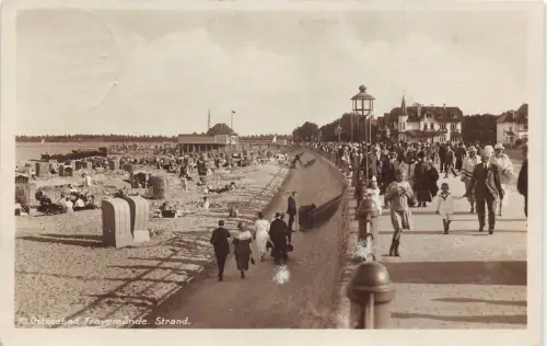 L263 Deutschland 1926 Ostsee Travemünde Strandstuhl Lounge Strand RPPC Postkarte