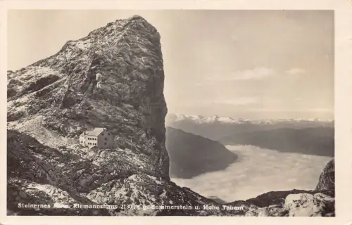 A086 Österreich Steinernes Riemannshaus Hütte Klippe Sommerstein Hohe Tauern Postkarte
