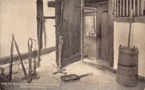 A086 England The Buttery Anne Hathaway's Cottage Stratford-on-Avon Postkarte