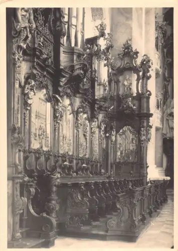 A083 Deutschland Ottobeuren Kirche Innenraum Vintage Postkarte
