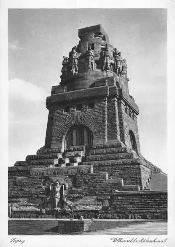 A082 Deutschland Leipzig Völkerschlachtdenkmal Vintage Postkarte