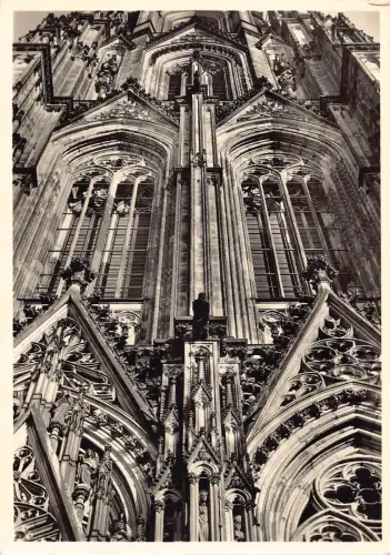 A083 Deutschland Köln Kölner Dom Südturm RPPC Vintage Postkarte