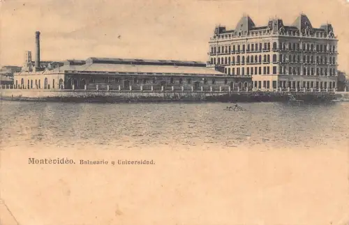 L332 Uruguay 1904 Montevideo Balneario University alte Postkarte