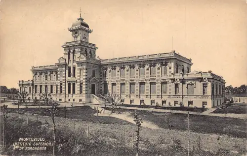 L332 Uruguay Montevideo Instituto Superior de Agronomia Vintage Postkarte