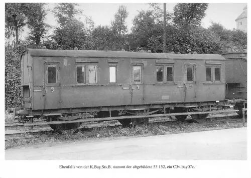 Zugwaggons Ebenfalls von K Bay Sts B ein C3v-bay07c Postkarte