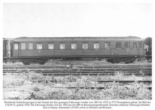 Preußischer Hochgeschwindigkeitszugwagen DB Eisenbahn Hamm Darmstadt 18055 AK