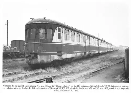 Zugwaggons DB Eisenbahn SVT-Bauart Berlin Triebkopf Vintage Postkarte