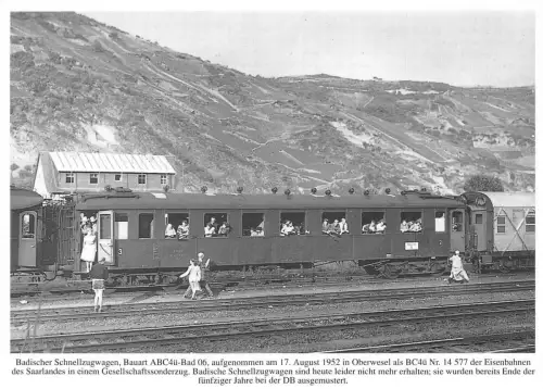 Zugwaggons Badischer Schnellzugwagen Bauart ABC4ue-Bad06 Einsenbahn Postkarte