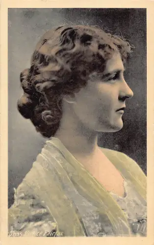 Profil Porträt der edwardianischen britischen Schauspielerin Lettice Fairfax Vintage Postkarte