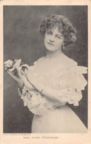 Edwardianische britische Schauspielerin und Sängerin Marie Studholme Vintage Postkarte