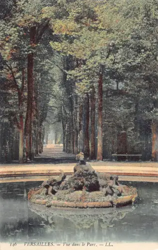 Frankreich Versailles Vue dans le Parc Brunnen Vintage Postkarte