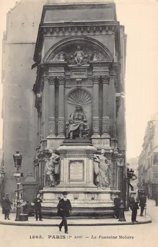 Frankreich Paris La Fontaine Moliere Brunnen Vintage Postkarte