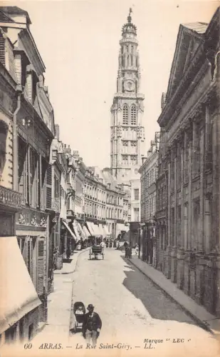 Frankreich Arras La Rue Saint Gery Vintage Postkarte