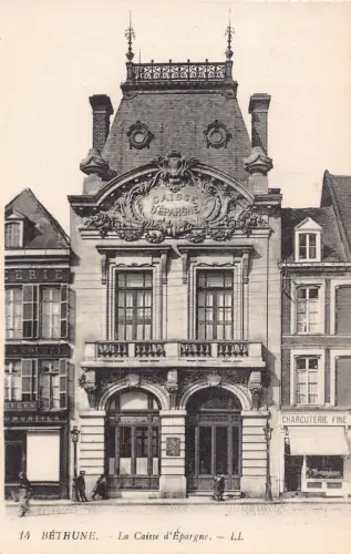 Frankreich Bethune Caisse d'Epargne Vintage Postkarte