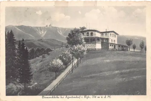 Polen 1929 Agnetendorf i Rgb Jagniatkow Bismarckhöhe alte Postkarte