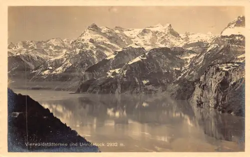 Schweiz Vierwaldstättersee und Urirotstocksee 2932m Vintage Postkarte