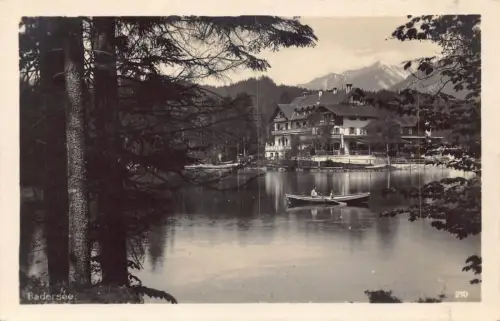 Deutschland Badersee Hotel Vintage Postkarte