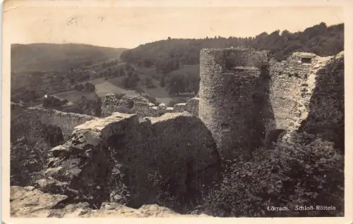 Deutschland 1933 Schloss Lörrach Schloss Roetteln alte Postkarte
