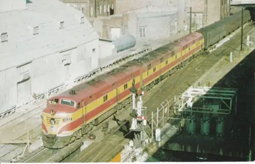 US Electric Train The Southwind Chicago-Florida Railway Vintage Postkarte