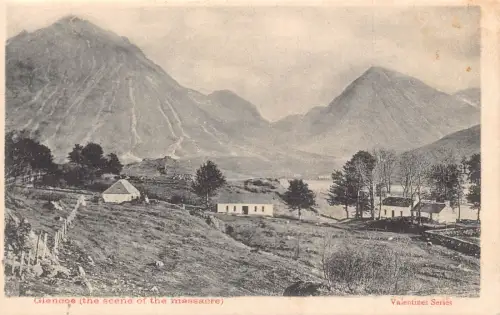Schottland Glen Coe The Scene of Massacre Vintage Postkarte