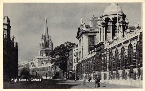 England High Street Oxford Vintage Postkarte