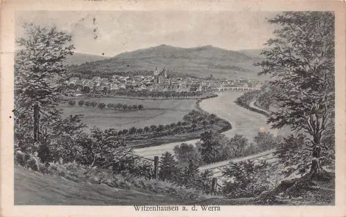 A103 Deutschland 1921 Witzenhausen ad Werra Künstlerkarte signiert C Voige Postkarte
