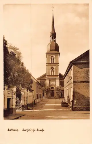 A104 Deutschland 1940 Katolische Kirche Kettwig Vintage Postkarte