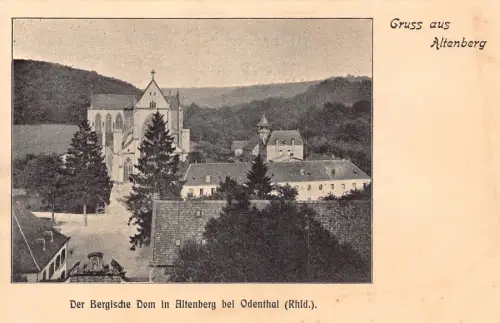 A102 Deutschland Gruss aus Altenberg Burgischer Dom bei Odenthal Postkarte