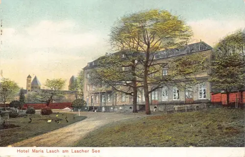 A102 Deutschland Hotel Maria Laach am Laacher Siehe Vintage Postkarte