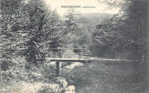 A106 Deutschland 1909 Rengsdorf Aubachtaler Brückenwald Vintage Postkarte