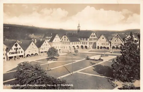 L205 Deutschland Höhenluftkurort Freudenstadt Marktplatz Vintage Postkarte