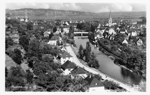 L202 Deutschland Rottenburg a N Brücke RPPC Vintage Postkarte