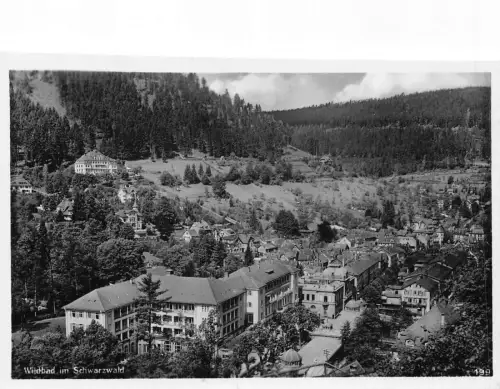 L202 Deutschland 1938 Wilbad im Schwarzwald Vintage Postkarte