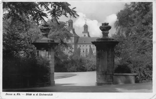 L155 Deutschland 1942 Bonn a.Rh. Blick a. d. Universitaet Vintage Postkarte